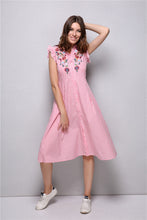 Callie Striped Vintage Dress