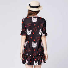 Jayla Chiffon Cat Dress