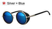 SHAUNA Vintage Women Steampunk Retro Coating Men Round Sunglasses Brand Designer Punk Sun Glasses UV400