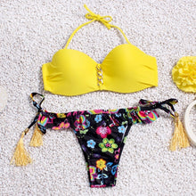 Brazilian Bikini set String Reversible Bathing Suit Halter High Neck Bikinis Women Swimwear Swimsuit Biquinis maillot de bain