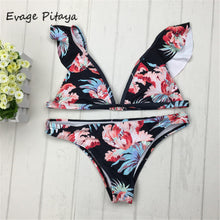 Evage pitaya maillot de bain femme sexy swimwear women High quality Floral print throughout bikini brazilian bikini 2017