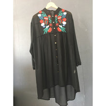 MissKoKo Plus Size Fashion Women Clothing Casual Embroidery Print Dress Long Sleeve A-line Big Size Dress 3XL 4XL 5XL 6XL