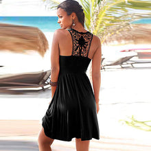 New Style Women Beach Dress Sleeveless Sexy Dresses Vestidos Hollow Party Dresses Cotton Comfortable Women Summer Dress 2017