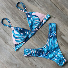 RUUHEE Newest Bikini Swimwear Women Swimsuit Bathing Suit Bikini Set 2017 Thong Bottom Vintage Print Female Beachwear With Pad