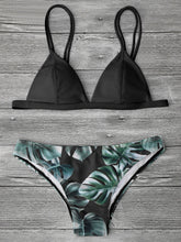 ZAFUL Sexy Brazilian Bikini Set Swimwear Women Swimsuit Bathing Suit Cami Palm Leaf Print Biquini Swim Suit Maillot De Bain
