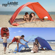 Sun Shelter Tent for Beach Summer Outdoor UV Tarp Sun Shade Strandtent Unlined Camping Fishing Awning Sunshade Beach Tent Canopy