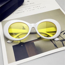 Clout Goggles Kurt Cobain Sunglasses Transparent Clear Lenses Glasses Vintage NIRVANA Oval Eyewear Fashion Classic Sun Glasses