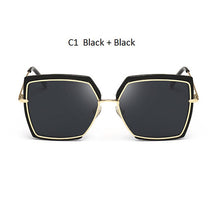 Cat Eye Pink Sunglasses Woman Shades Mirror Female Square Sun Glasses For Female Coating Gafas 2018 Fashion Brand Sunglasses Men