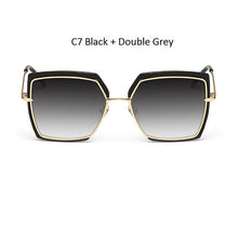Cat Eye Pink Sunglasses Woman Shades Mirror Female Square Sun Glasses For Female Coating Gafas 2018 Fashion Brand Sunglasses Men