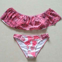 YD Bikini 2017 Bathing Suit Women Two Pieces Printing Beach Sexy Bikin Set Women's Swimming Suits Biquini Swimwear Swimsuits