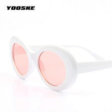 Clout Goggles Kurt Cobain Sunglasses Transparent Clear Lenses Glasses Vintage NIRVANA Oval Eyewear Fashion Classic Sun Glasses