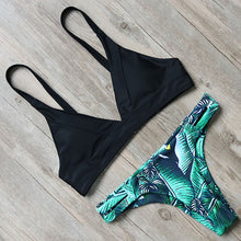 RUUHEE Newest Bikini Swimwear Women Swimsuit Bathing Suit Bikini Set 2017 Thong Bottom Vintage Print Female Beachwear With Pad