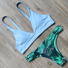 RUUHEE Newest Bikini Swimwear Women Swimsuit Bathing Suit Bikini Set 2017 Thong Bottom Vintage Print Female Beachwear With Pad