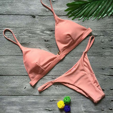 Vertvie 2017 Brand Yellow Women Sexy Brazilian Thong Bikini Swim Set Swimwear Low Waist Swimsuit Beach Bikini Swim Bathing Suit