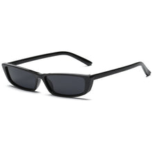Vintage Rectangle Sunglasses Women Brand Designer Small Frame Sun Glasses Retro Black Eyewear