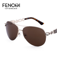 FENCHI Sunglasses Women Driving Pilot Classic Vintage Eyewear Sunglasses High Quality Metal Brand Designer Glasses Oculos De Sol