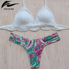 Bikini 2017 New Vintage Swimwear Women Sexy Crochet Bikini Swimsuit Hot Handmade Knitted Bathing Suit Swimsuit maillot de bain