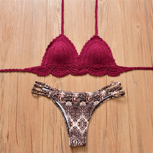 Bikini 2017 New Vintage Swimwear Women Sexy Crochet Bikini Swimsuit Hot Handmade Knitted Bathing Suit Swimsuit maillot de bain