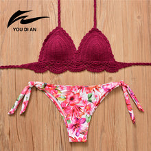 Bikini 2017 New Vintage Swimwear Women Sexy Crochet Bikini Swimsuit Hot Handmade Knitted Bathing Suit Swimsuit maillot de bain