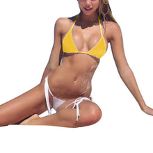 Vertvie 2017 Brand Yellow Women Sexy Brazilian Thong Bikini Swim Set Swimwear Low Waist Swimsuit Beach Bikini Swim Bathing Suit