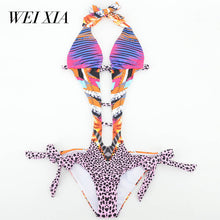 WEIXIA Hot Sexy One Pieces 1547 Solid Up Sexy Women Back tape cross Swimwear