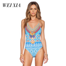 WEIXIA 2018  Hot Sell Sexy Women 1601 Swimsuit Brazilian Women Swimwear  Sexy One Piece Swimsuit Lovely Girl